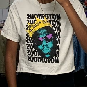 Cropped graphic T Shirt